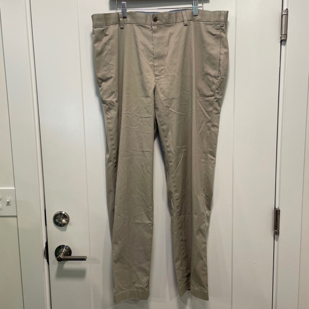 Brooks Brothers Clark Fit Advantage Chino Stretch Khaki Pants Mens 40x32 Tan